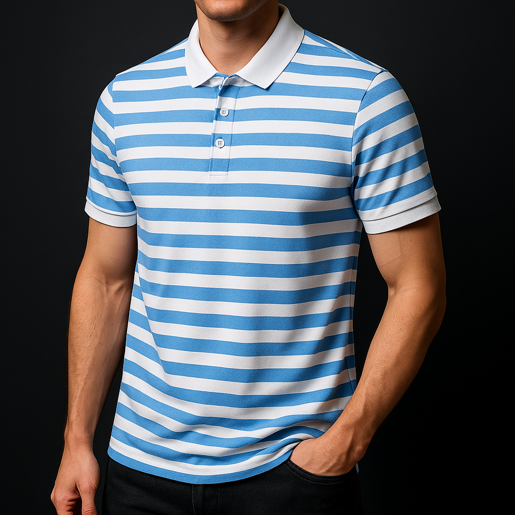 Broughton Striped Cotton Polo