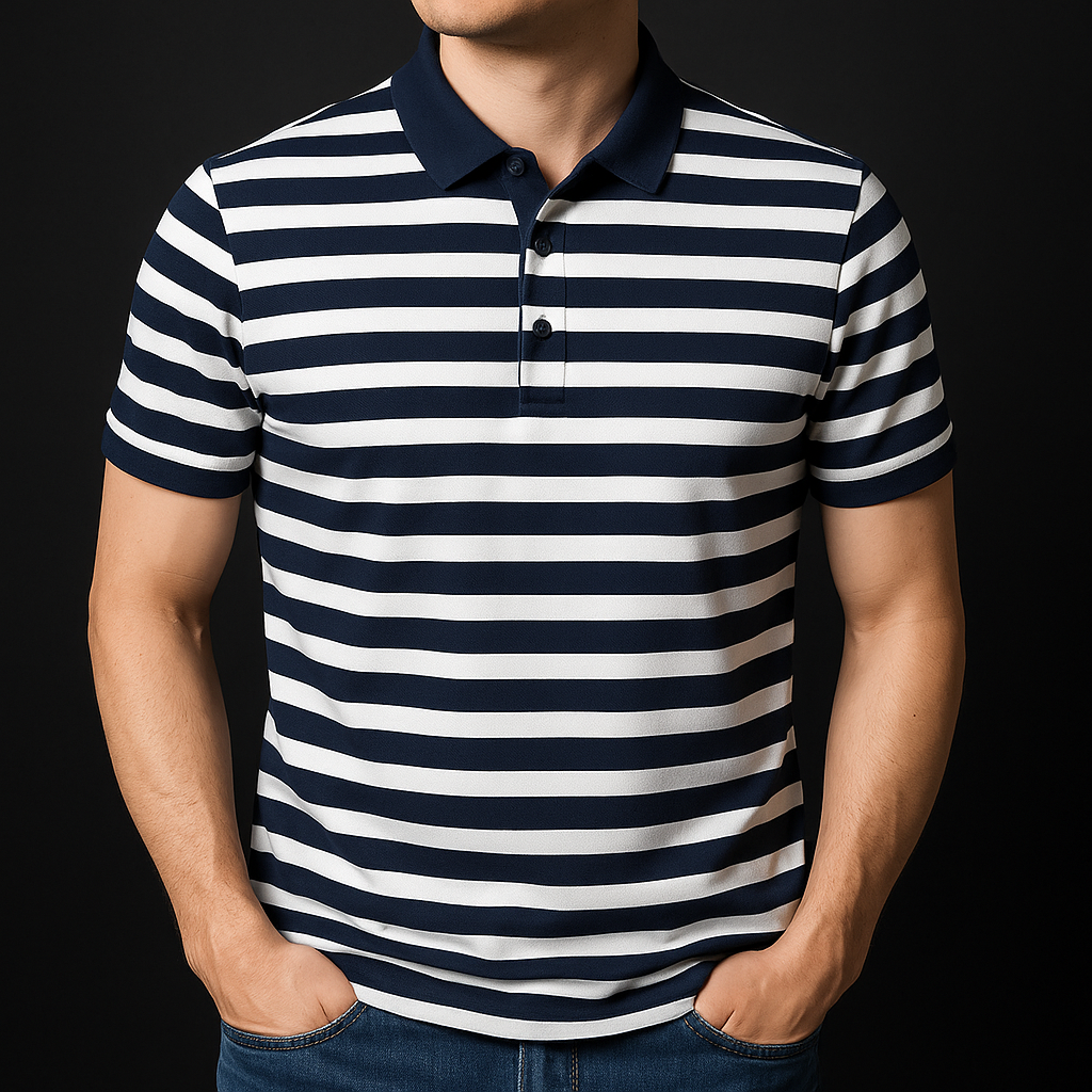 Broughton Striped Cotton Polo