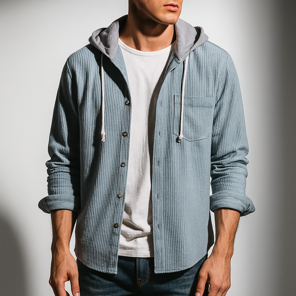 Hayes Corduroy Hooded Shirt