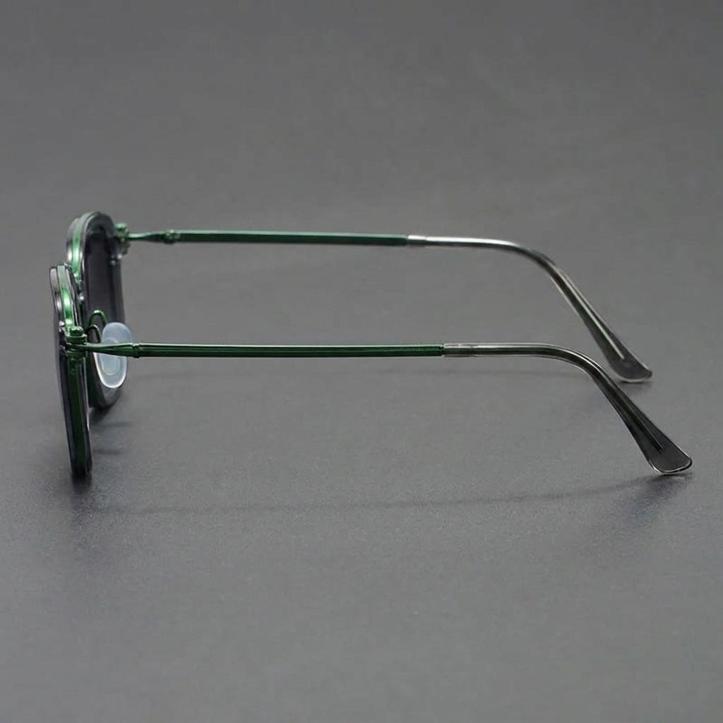 Brindisi Metal Sunglasses — Green, side profile