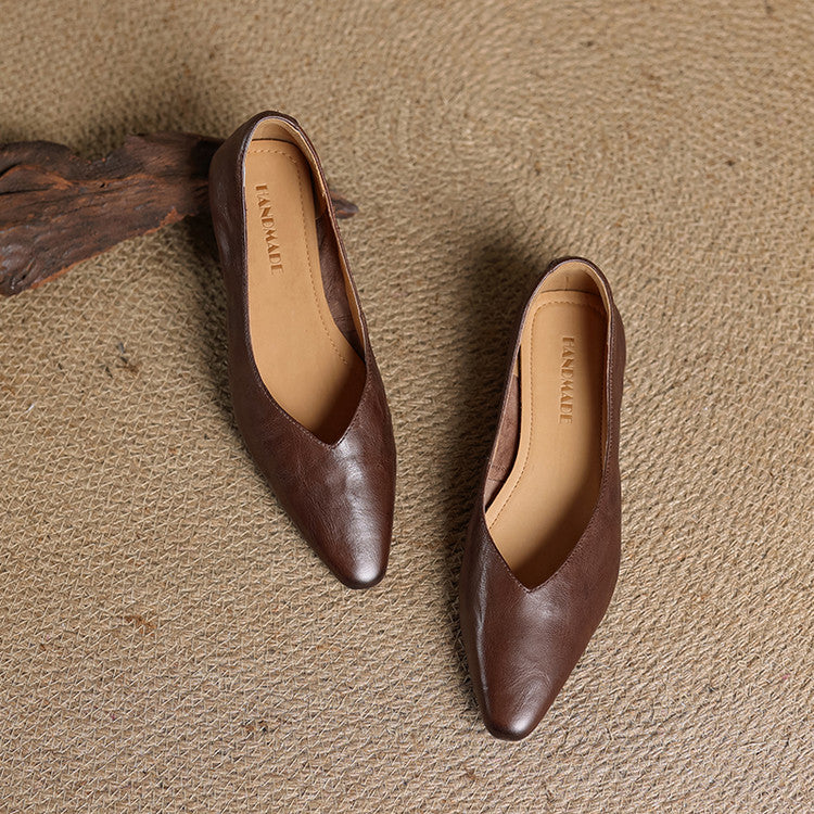 Audrey Genuine Leather Flats