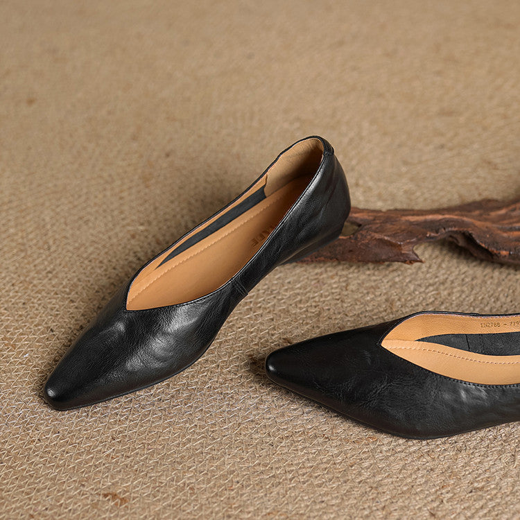 Audrey Genuine Leather Flats