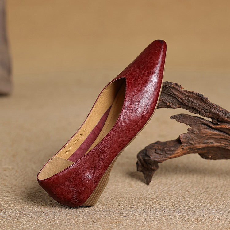 Audrey Genuine Leather Flats