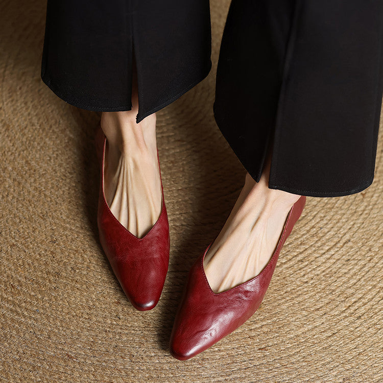Audrey Genuine Leather Flats