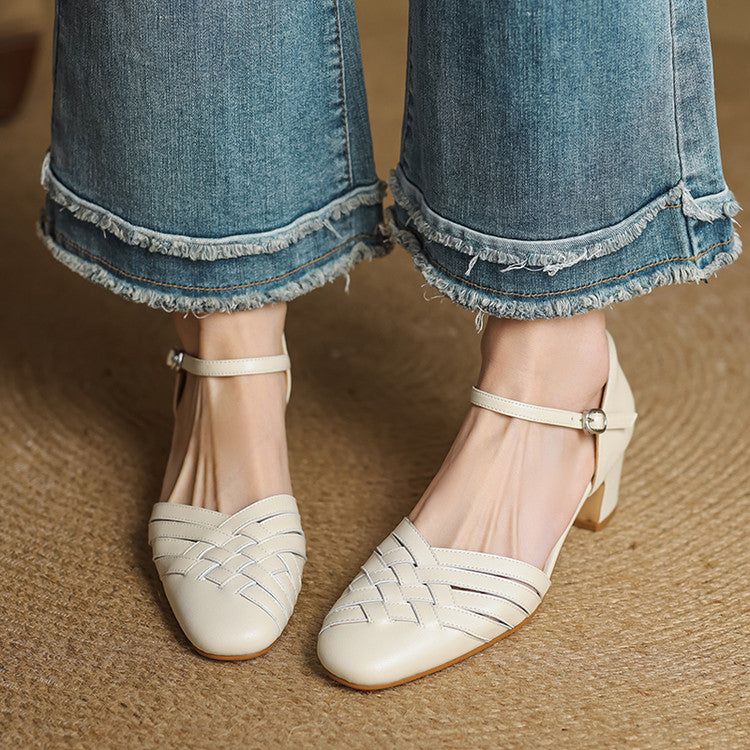 Ansel Genuine Leather Heels