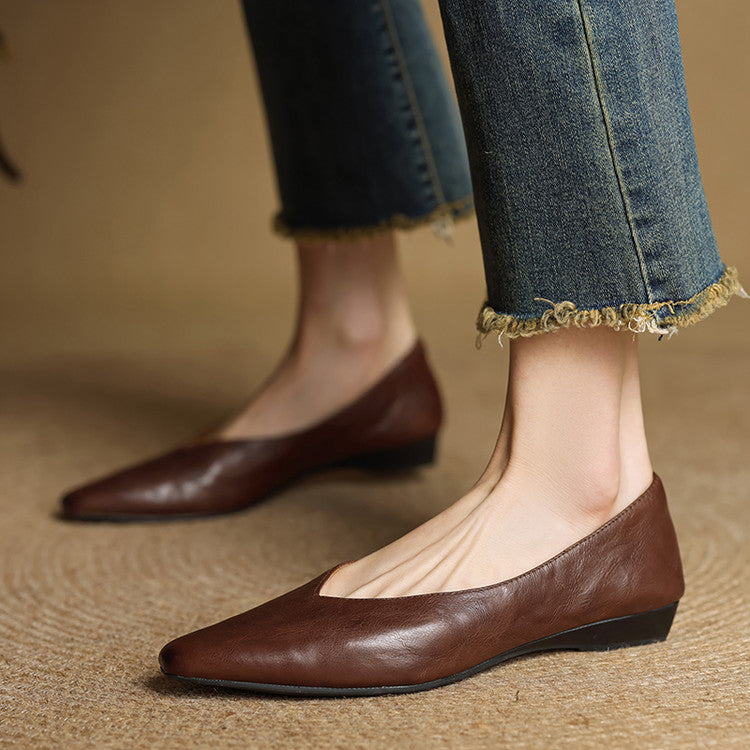 Audrey Genuine Leather Flats