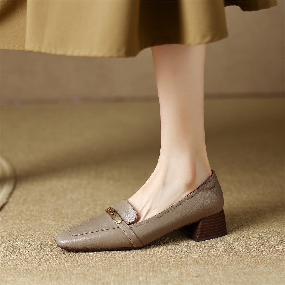 Presley Genuine Leather Heels