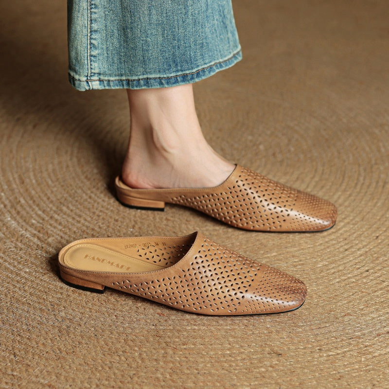 Lyra Leather Mules
