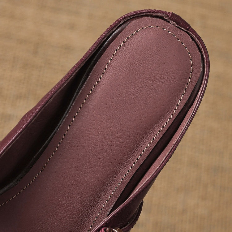 Valena Genuine Leather Mules