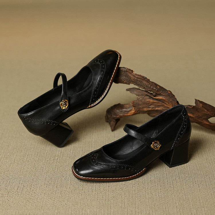 Ferrara Leather Heels