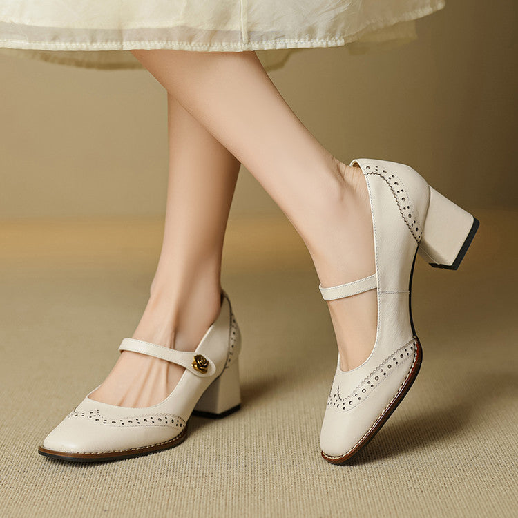 Ferrara Leather Heels