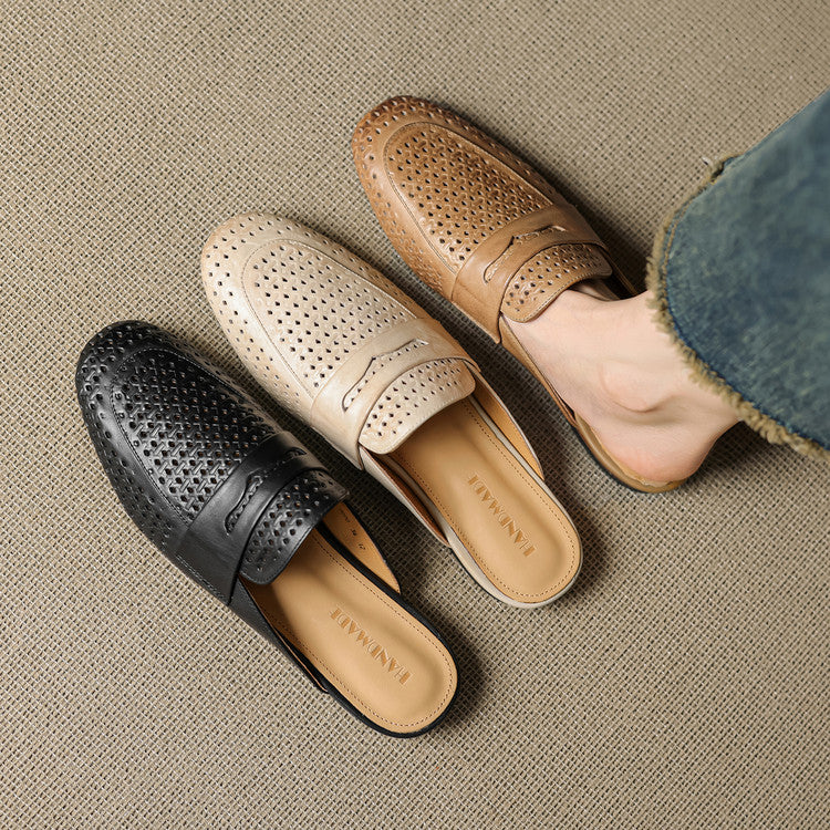 Lipari Leather Mules