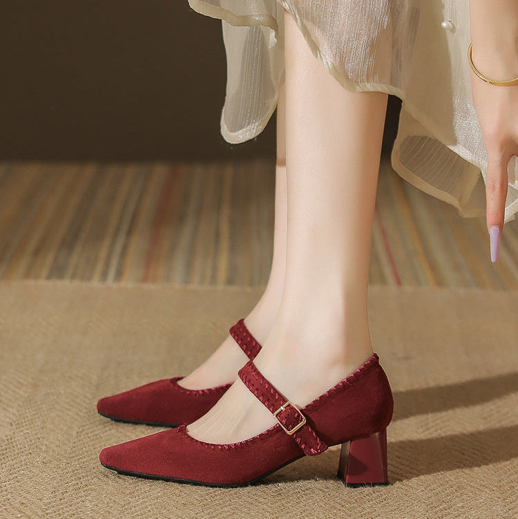 Laurent Suede Heels