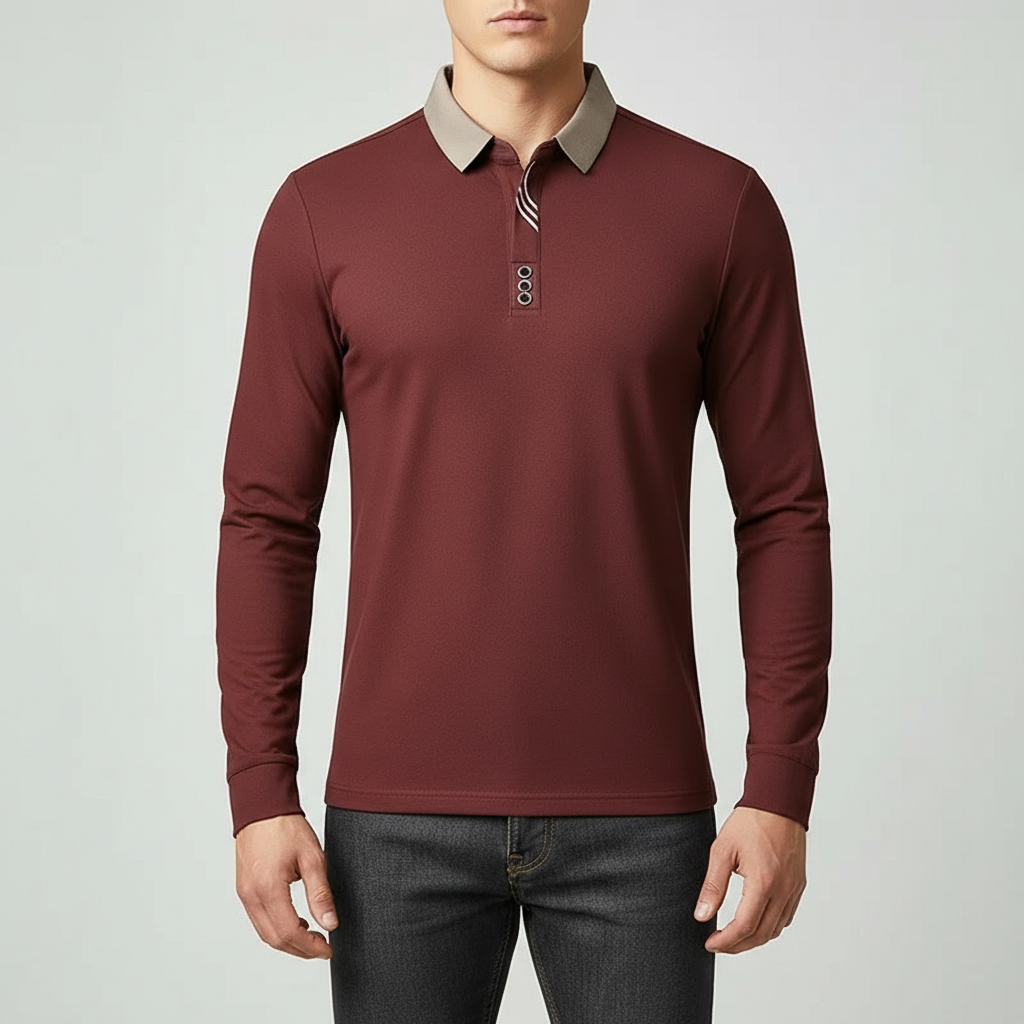 Brighton Long-Sleeve Polo Shirt