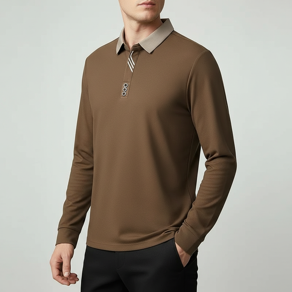 Brighton Long-Sleeve Polo Shirt