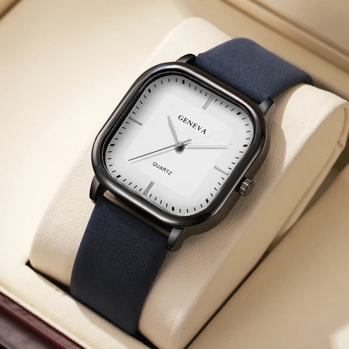 Geneva Square Dial Watch