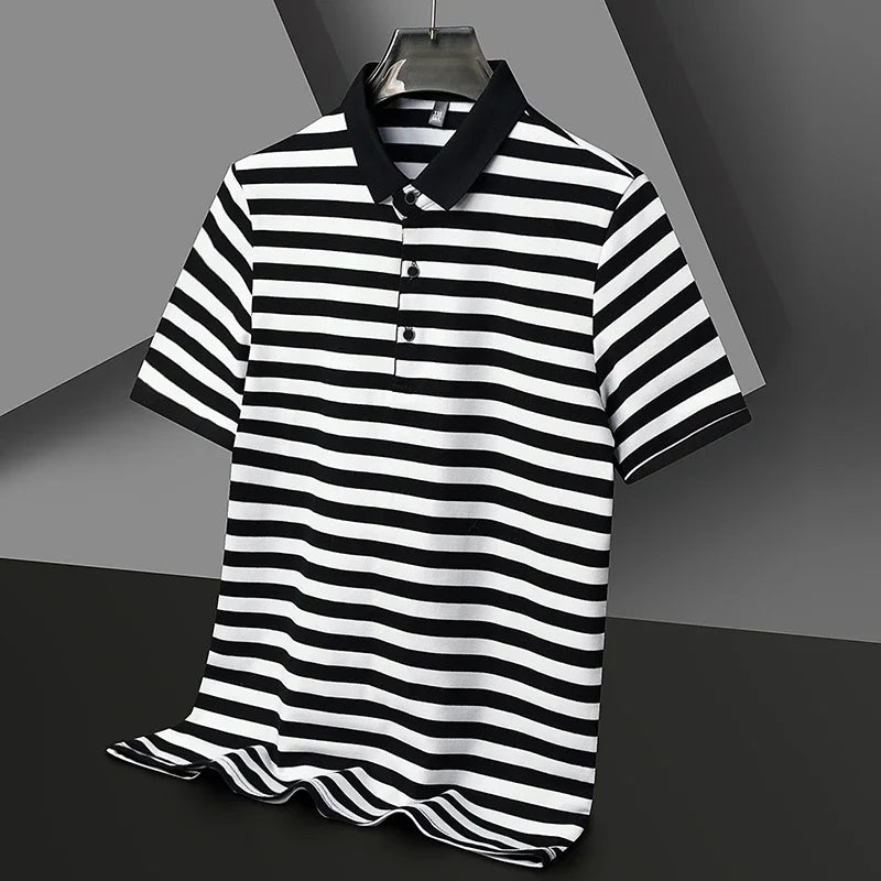 Broughton Striped Cotton Polo