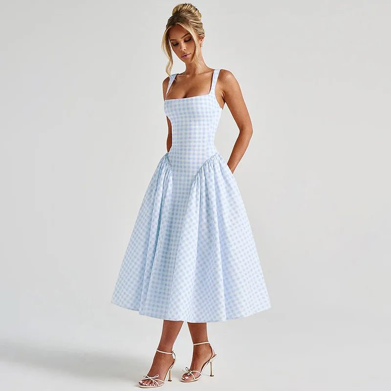 Marina Plaid Dress