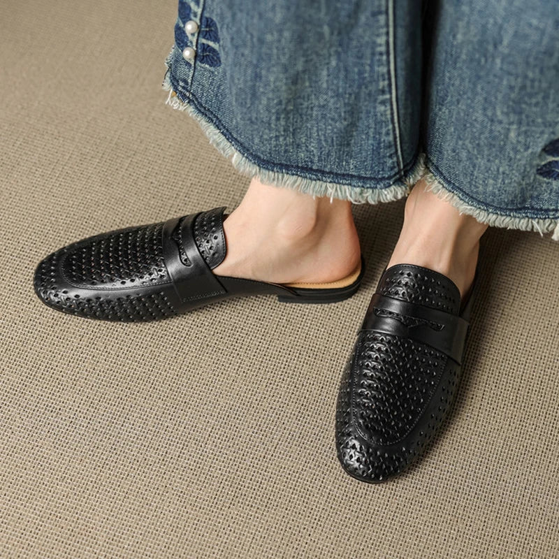 Lipari Leather Mules
