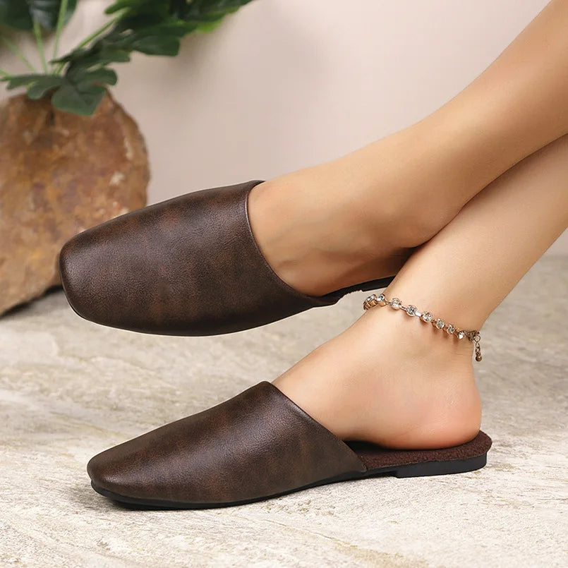 Capri Leather Mules