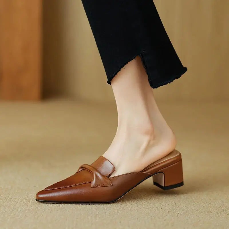 Paloma Leather Mules