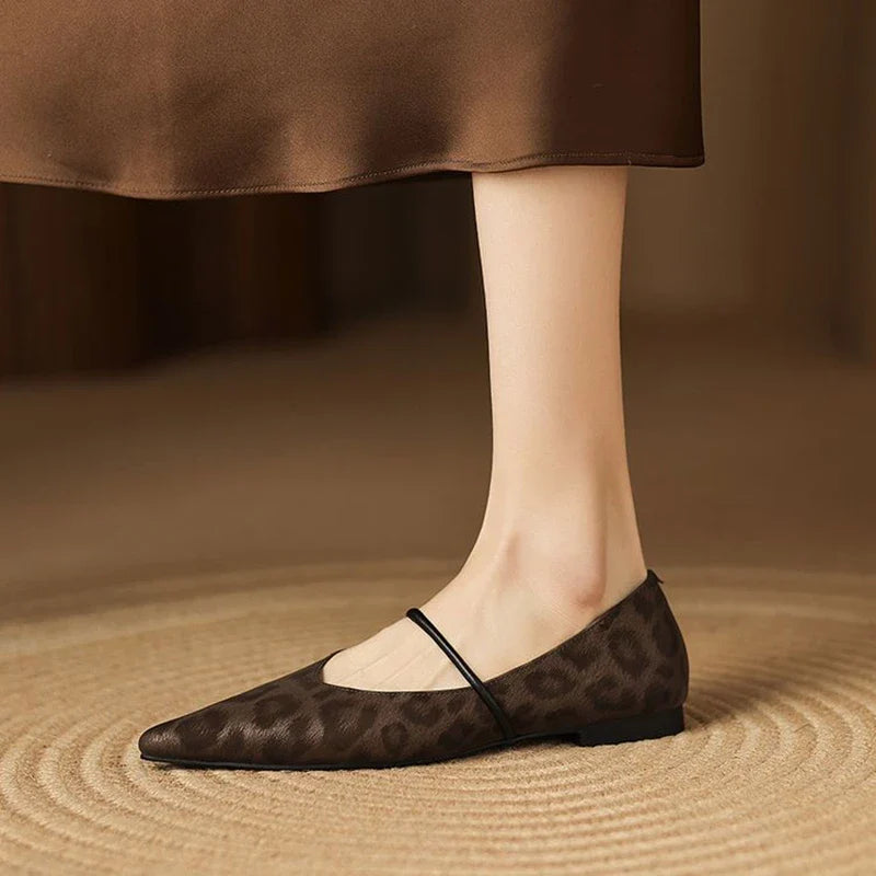 Lorena Leather Flats