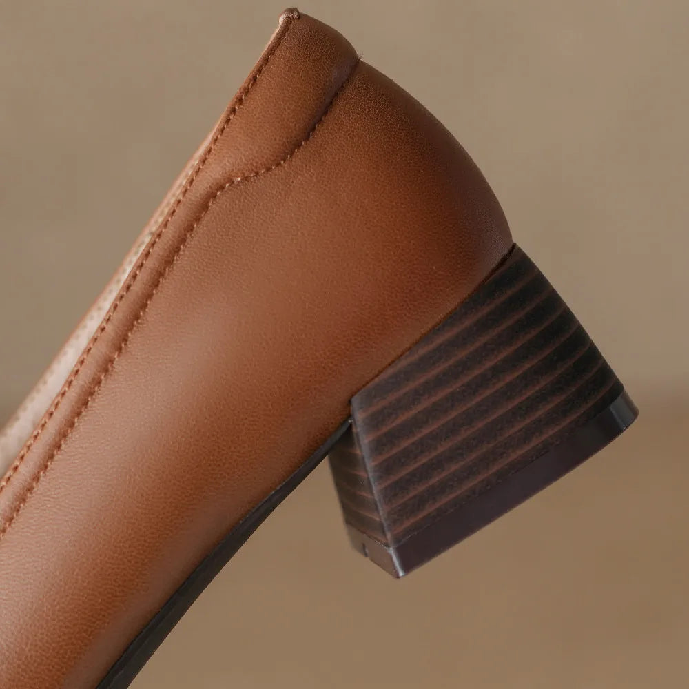 Presley Genuine Leather Heels