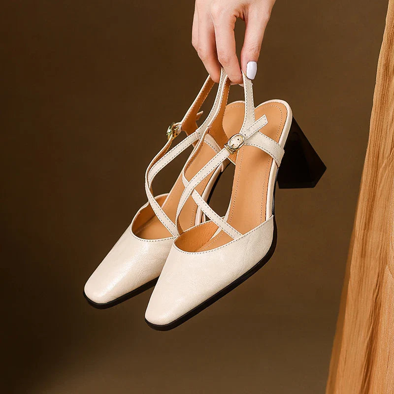 Luna Genuine Leather Heels