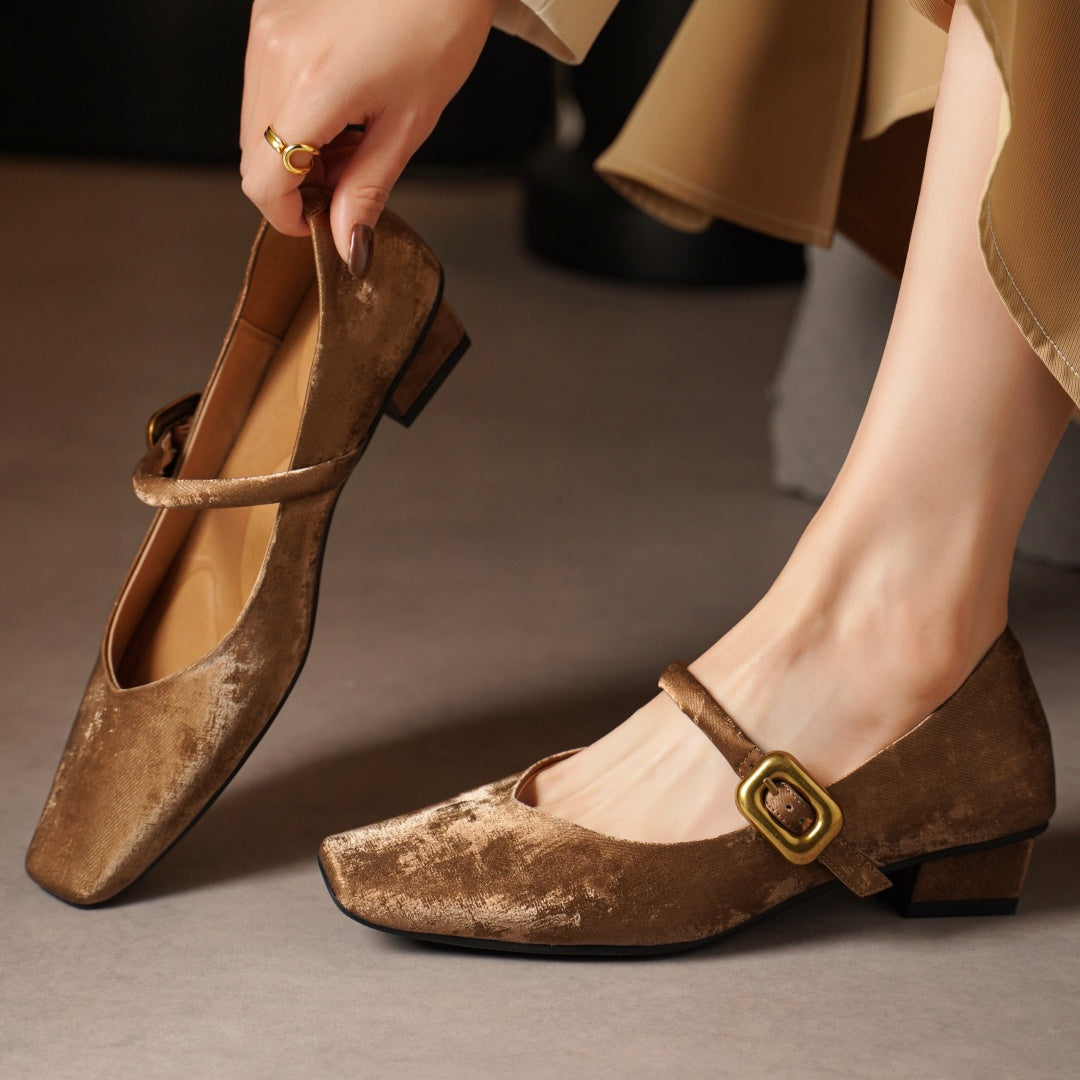 Vanessa Velvet Heels