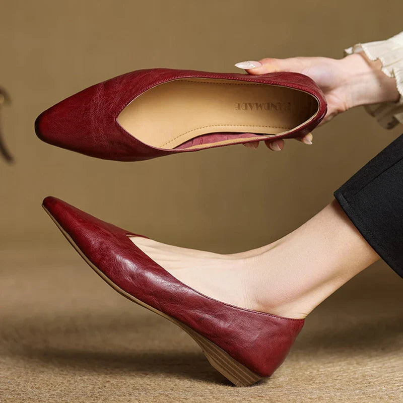 Audrey Genuine Leather Flats