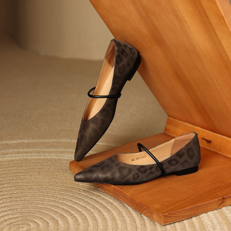 Lorena Leather Flats