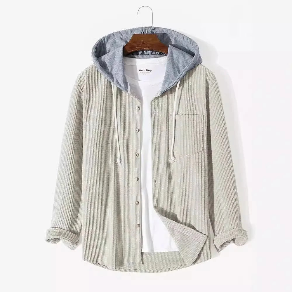 Hayes Corduroy Hooded Shirt