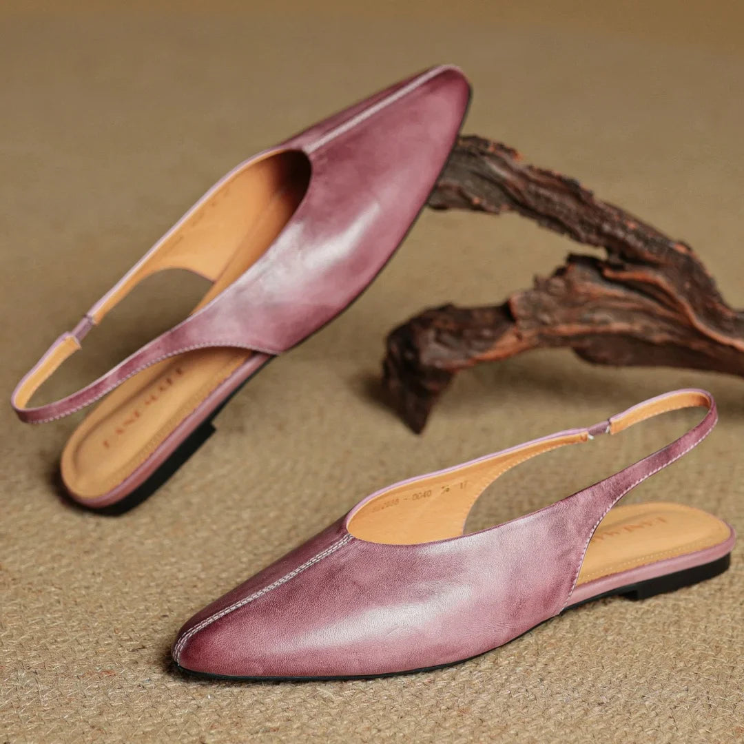 Adele Genuine Leather Flats