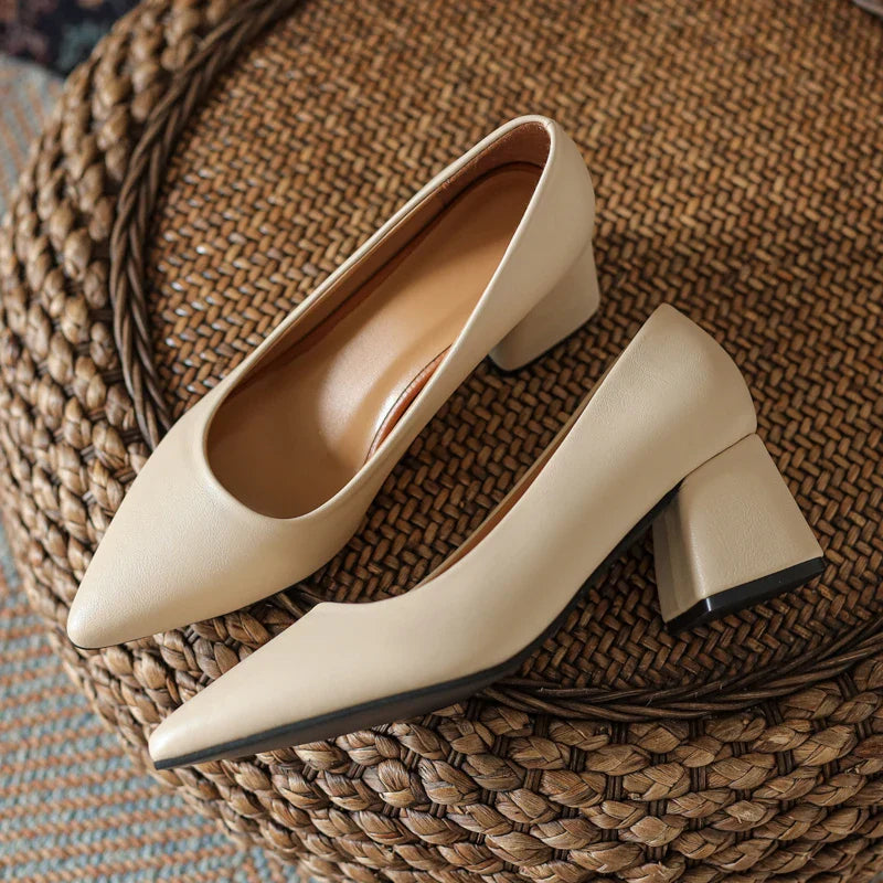 Amelia Ray Leather Heels