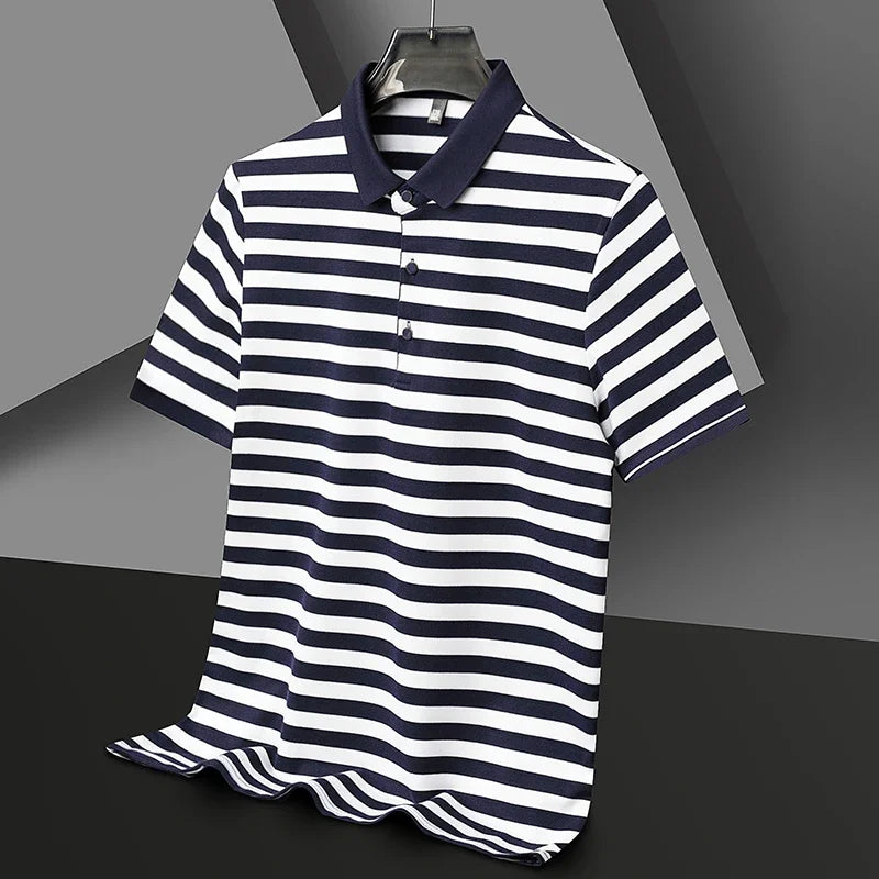 Broughton Striped Cotton Polo