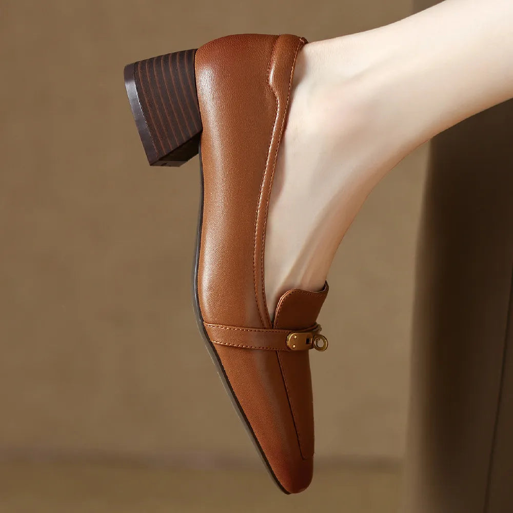 Presley Genuine Leather Heels