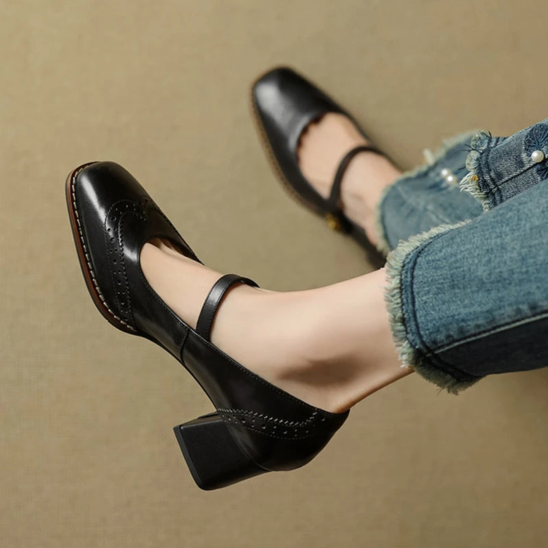 Ferrara Leather Heels