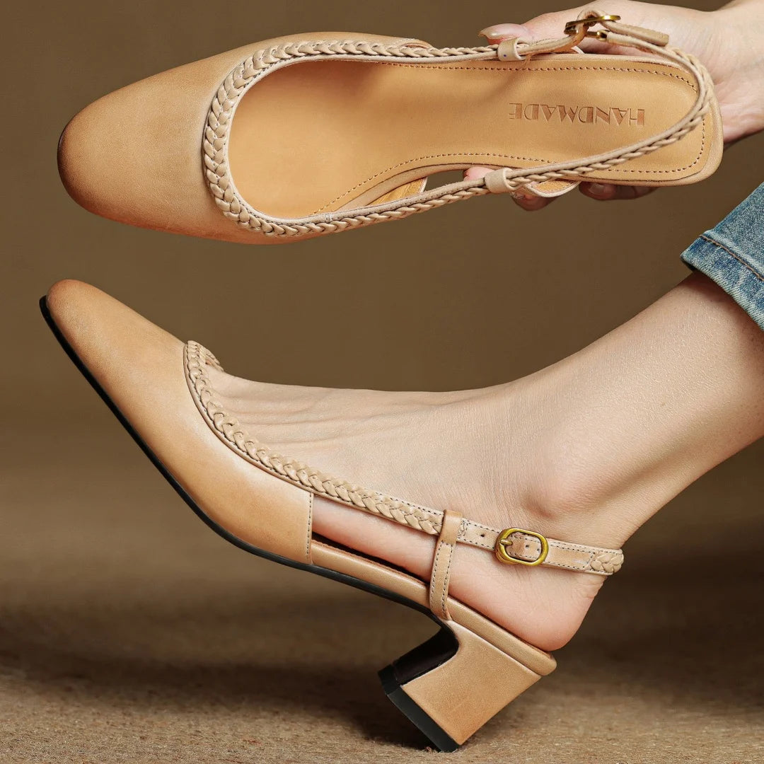 Seralyn Leather Heels