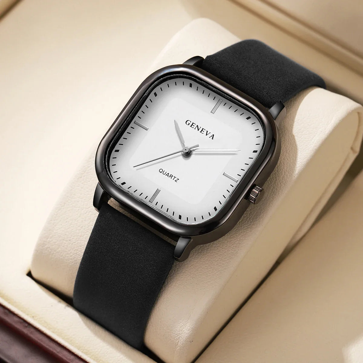 Geneva Square Dial Watch