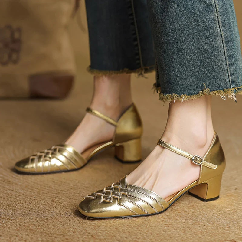 Ansel Genuine Leather Heels