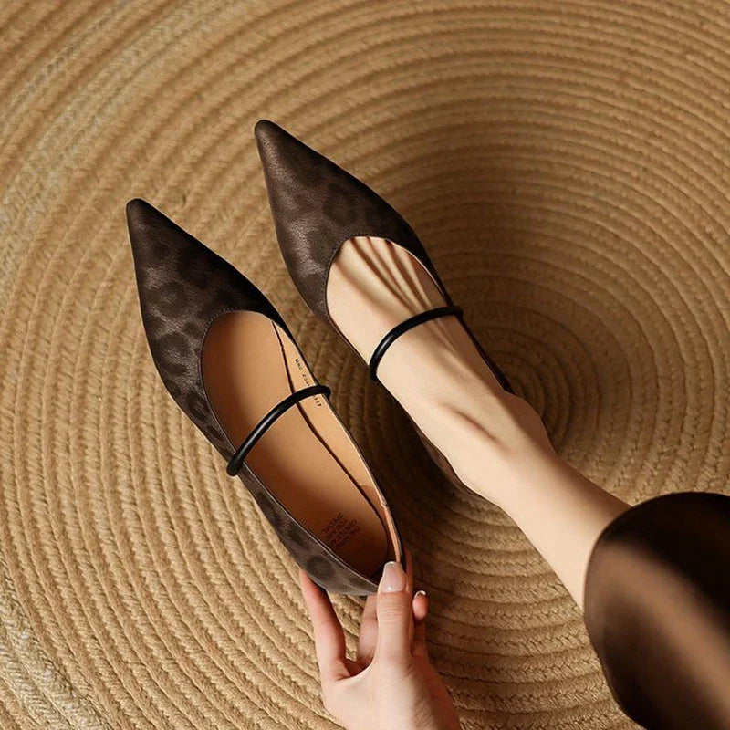 Lorena Leather Flats