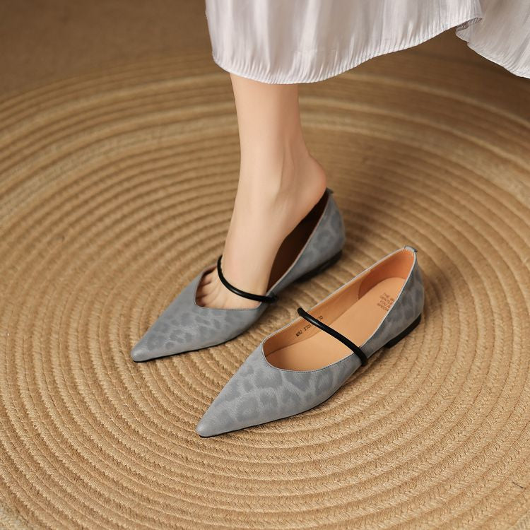 Lorena Leather Flats