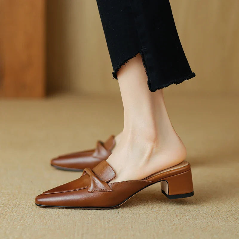 Paloma Leather Mules
