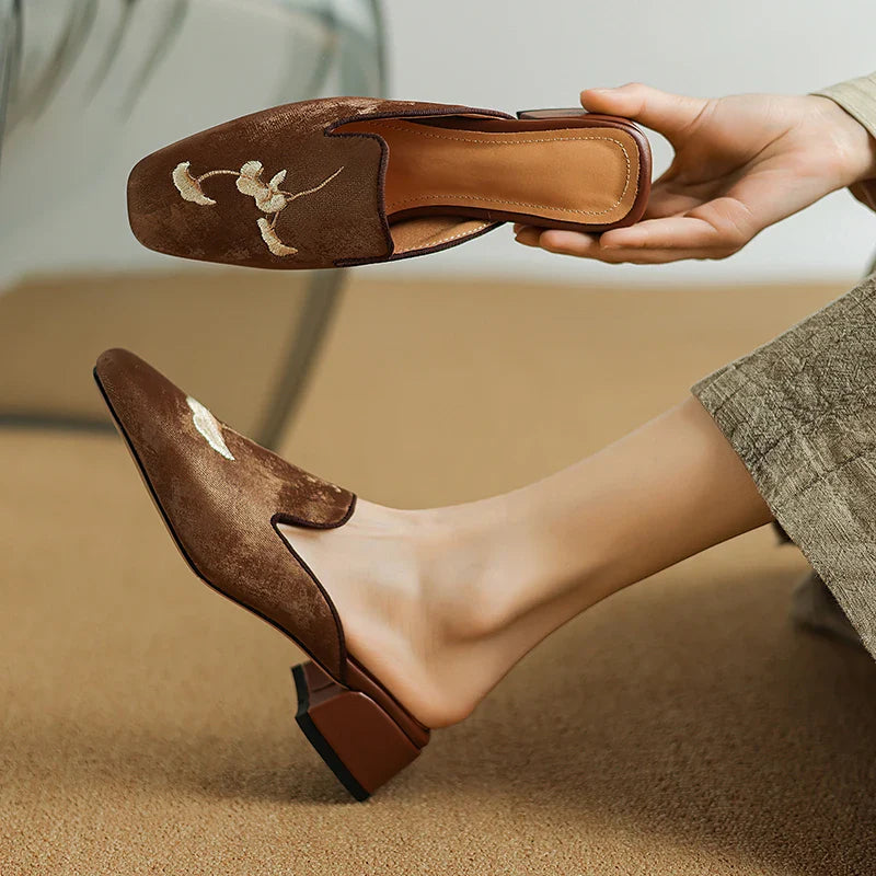 Rosalyn Velvet Mules