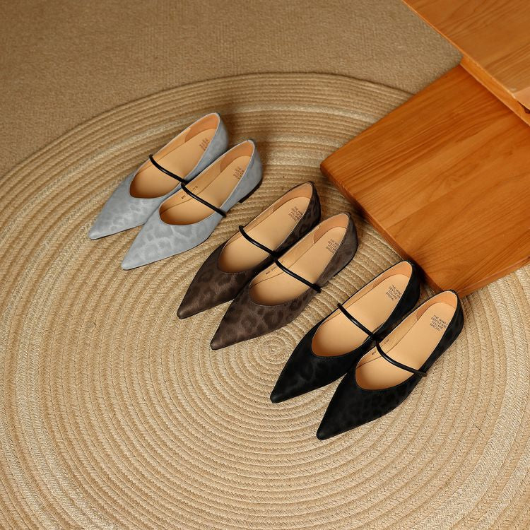 Lorena Leather Flats