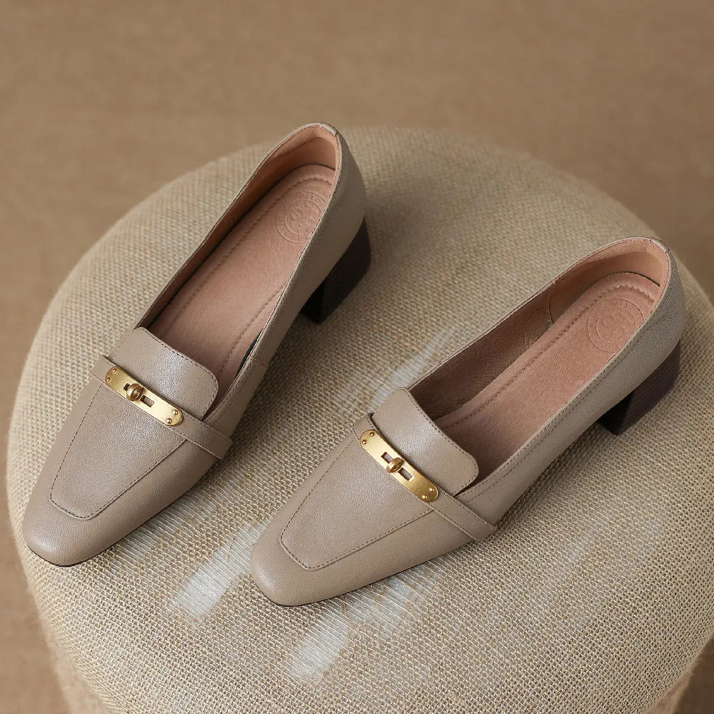 Presley Genuine Leather Heels