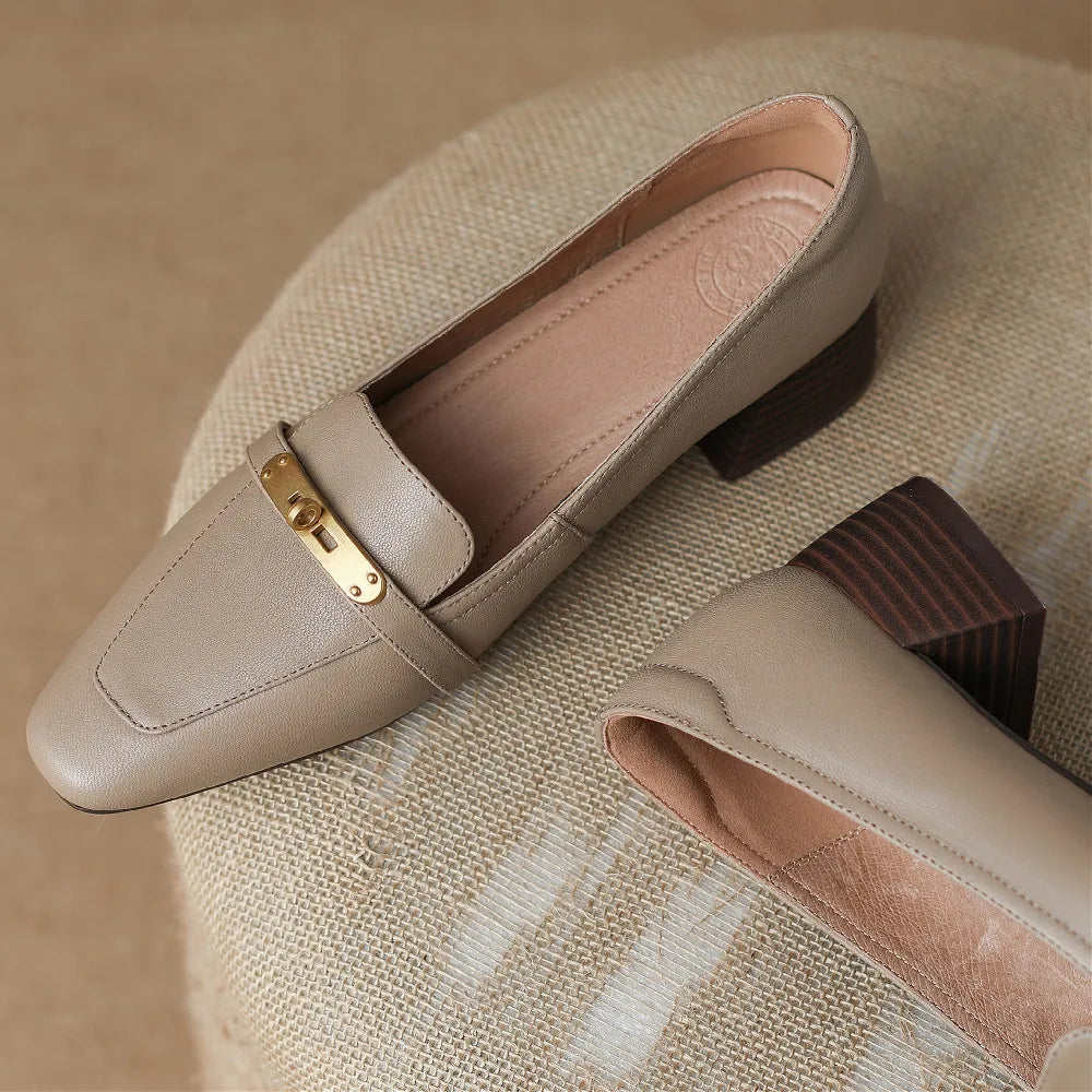 Presley Genuine Leather Heels