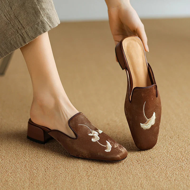 Rosalyn Velvet Mules