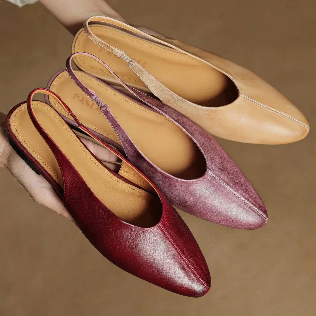 Adele Genuine Leather Flats
