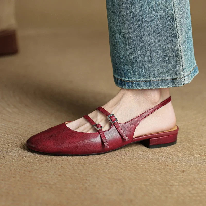 Arianna Leather Flats